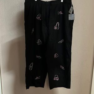 Black with sewn detail